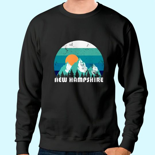 New Hampshire State Retro Sweatshirt