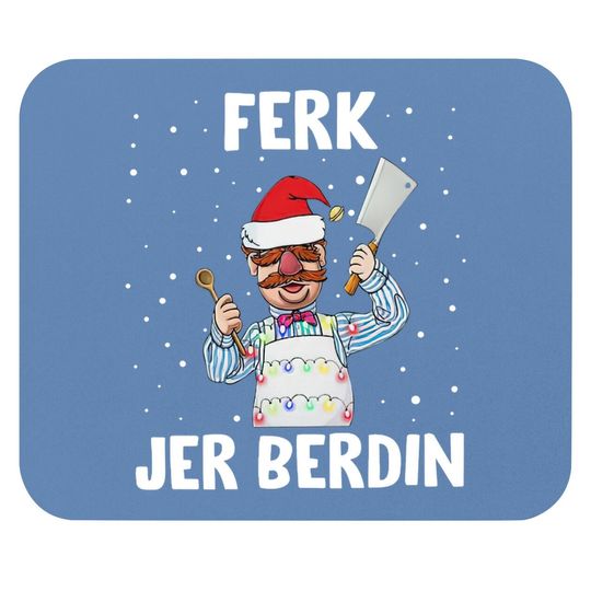 Santa Ferk Jer Berdin The Swedish Chef Let’s Go Brandon Mouse Pads