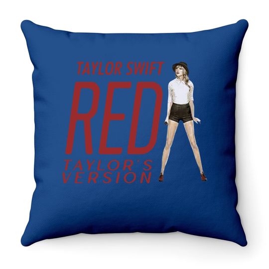 Red Version Throw Pillows