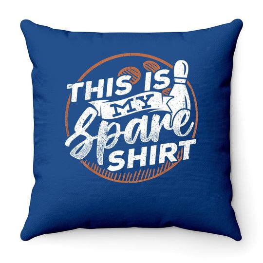 This is my spare Throw Pillow - Bowling Action Throw Pillows