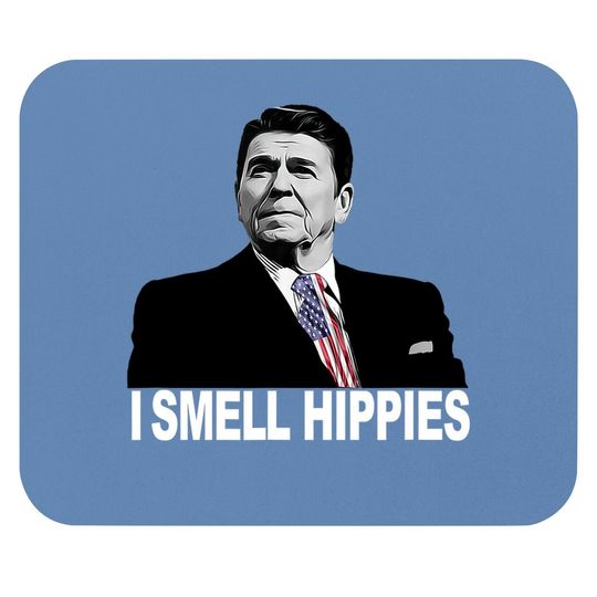 Patriotic Legend Ronald Regan I Smell Hippies Mouse Pads