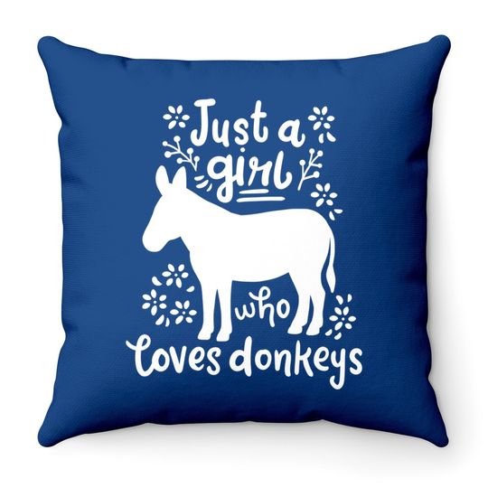 Just a Girl Who Loves Donkey Pullover Hoodie