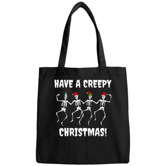 Have A Creepy Skeleton Cartoon Christmas Bags