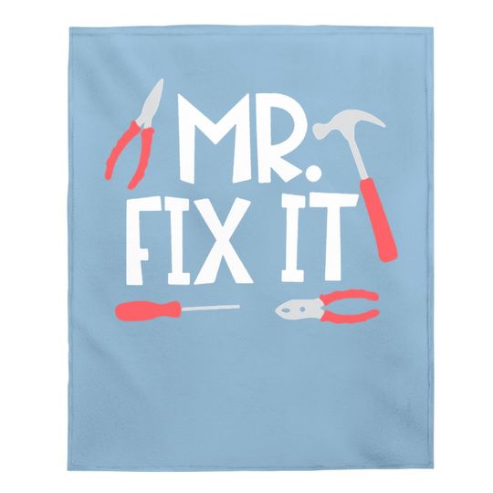 Unique Baby Fathers Day Daddy And Me Baby Blanket Mr Fix It