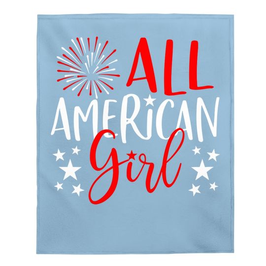 Family Matching Baby Blanket All-american Girl Baby Blanket