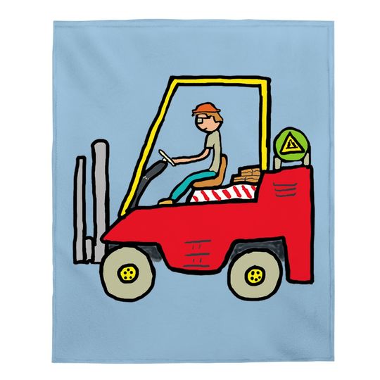 Forklift Truck Baby Blanket