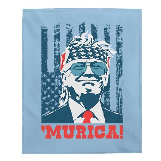 Donald Trump Baby Blanket Murica 4th Of July Patriotic American Party Usa Baby Blanket