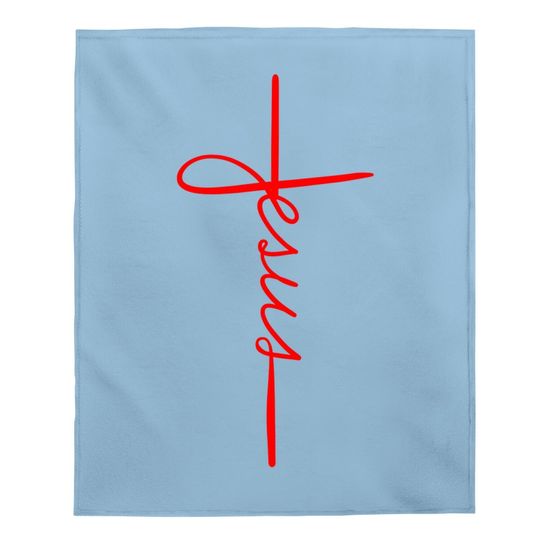 Cool Jesus Cross Gift For Funny Christian Faith Baby Blanket