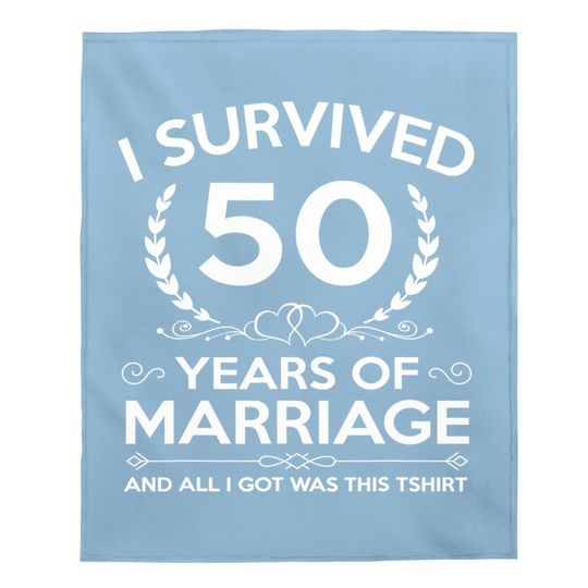 50th Wedding Anniversary Gifts Couples Husband Wife 50 Years Baby Blanket