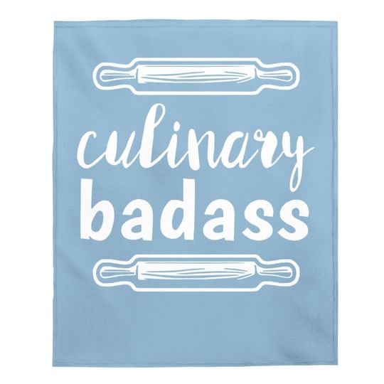 Culinary Badass Funny Cooking Baby Blanket Culinary Baby Blanket
