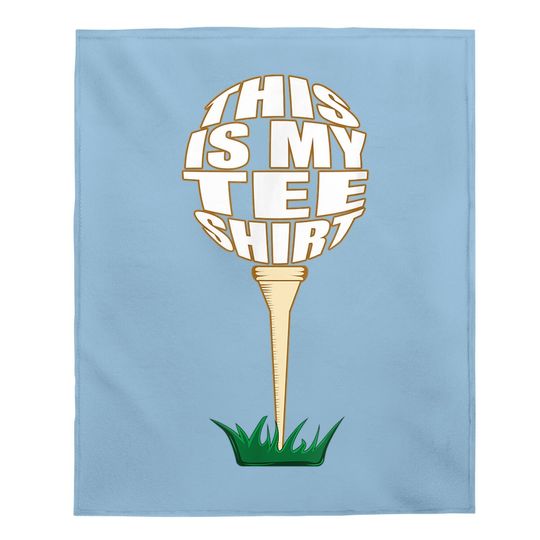 Tee Baby Blanket Funny Golf Baby Blanket This Is My Baby Blanket Golfer Baby Blanket