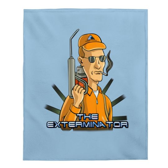 King Of The Hill Dale Gribble The Exterminator Dale Terminator Movie Mashup Baby Blanket