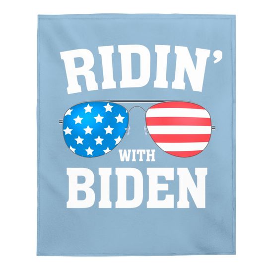 Joe Biden Kamala Harris 2020 - Ridin' With - Liberal Baby Blanket