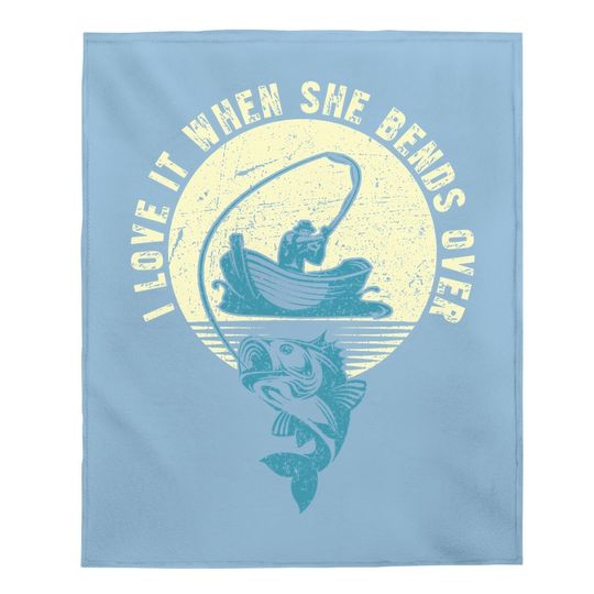 Funny Fishing Quote Gift Funny Fishing Baby Blanket