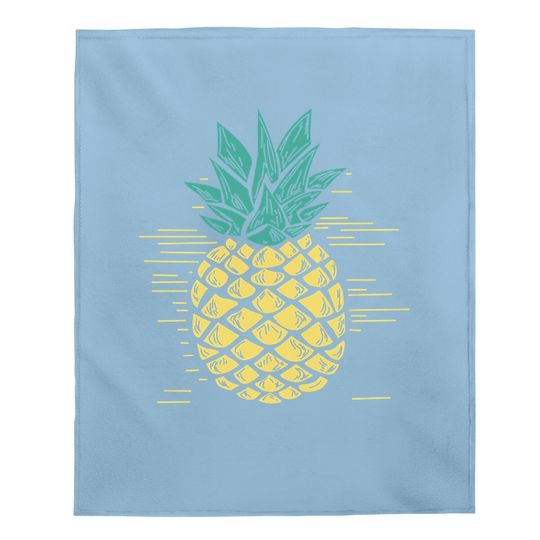 Dutut Pineapple Printed Funny Baby Blanket Summer Fruits Lover Casual Short Sleeve Tops Blouse