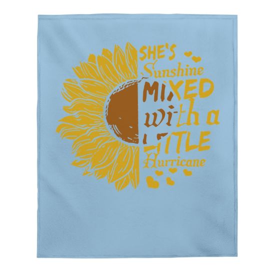 Cicy Bell Cute Sunflower Graphic Baby Blanket