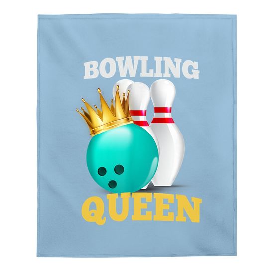Bowling Queen Rolling Bowlers Outdoor Sports Novelty Baby Blanket