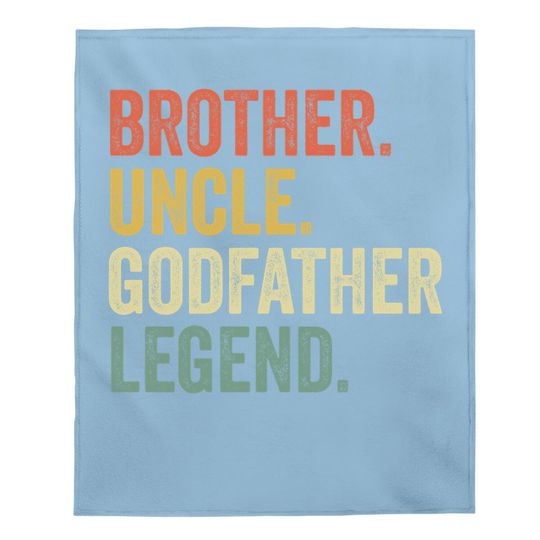 Uncle Godfather Baby Blanket Christmas Gifts From Godchild Funny Baby Blanket