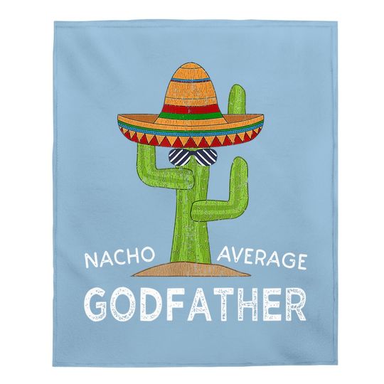 Fun Godparent Humor Gifts | Funny Meme Saying Godfather Baby Blanket