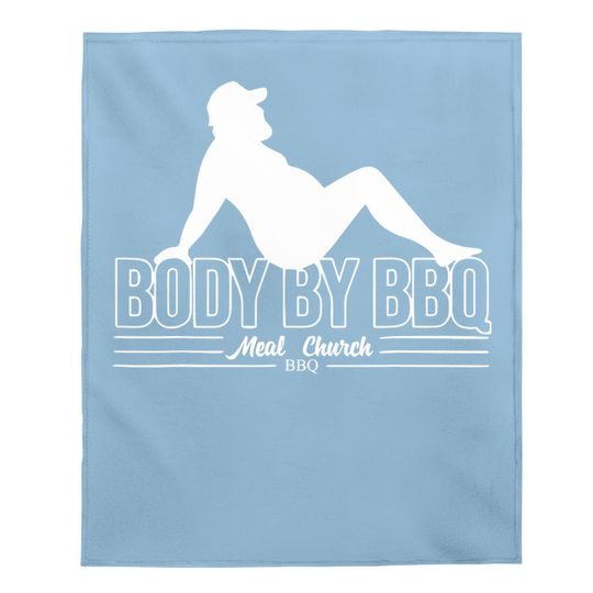 Funny Body By Bbq Vintage Meat Church Baby Blanket Baby Blanket