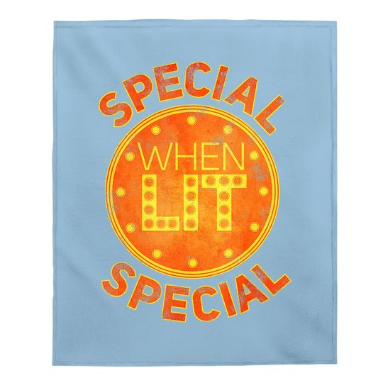 Special When Lit - Funny Retro Pinball Gift Baby Blanket