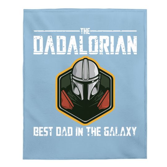 Retro The Dadalorian Graphic Father's Day Baby Blanket Vintage Best Baby Blanket