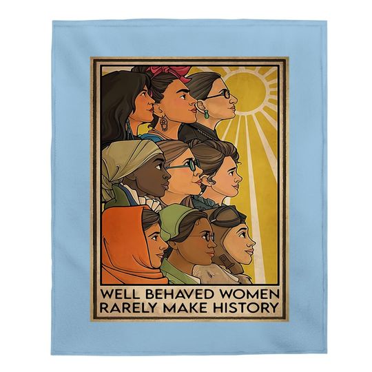 Leadership Make History Feminist Empowerment Gift Baby Blanket