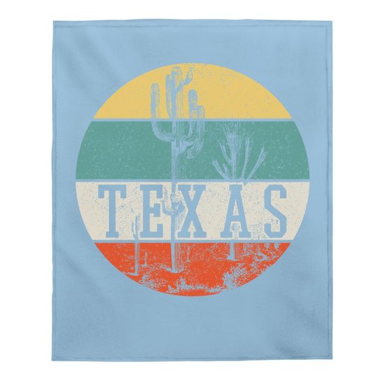 Texas State Country Retro Vintage Baby Blanket