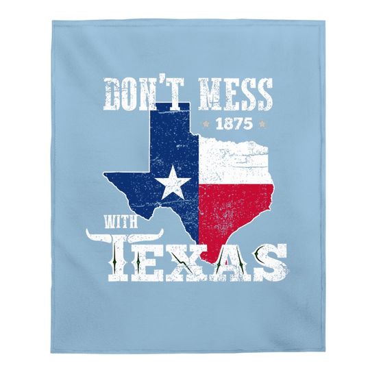 Don't Mess With Vintage Texas Baby Blanket