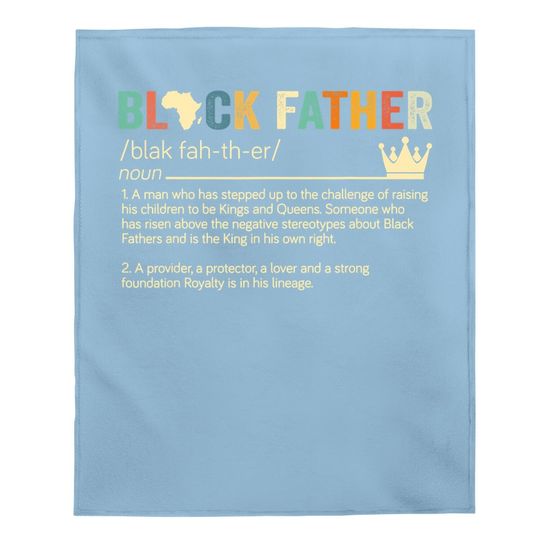 Black Fathers Matter Baby Blanket