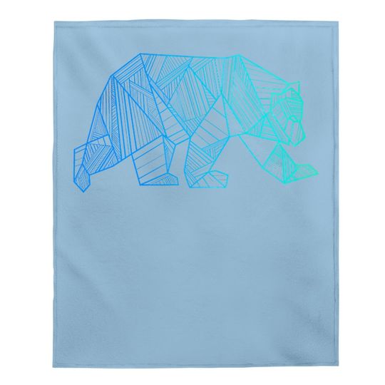Graphic Bear Baby Blanket