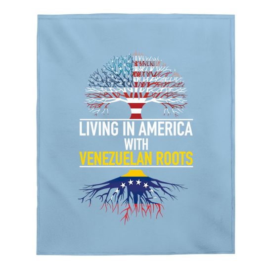 America Venezuelan Living In America With Venezuelan Roots Baby Blanket