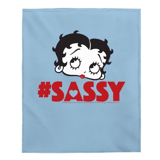 Betty Boop #sassy Baby Blanket