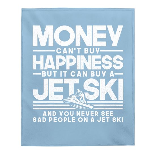 Jet-ski Happiness Water Sports Design Baby Blanket