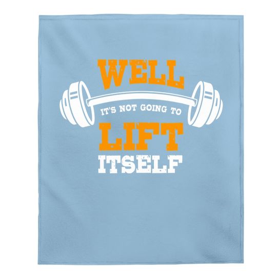 Great Gym Saying Funny Gift Fitness Workout Quote Baby Blanket