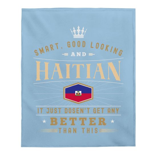 Haitian Baby Blanket Gift Funny National Proud Baby Blanket