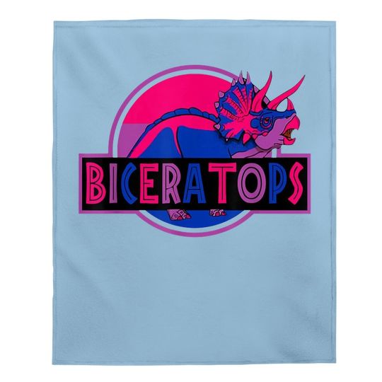 Biceratops Bisexual Ceratops Dinosaur Lgbt Baby Blanket