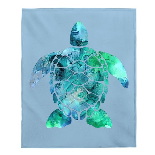 Save The Turtles Sea Turtle Gifts Ocean Animals Sea Turtle Baby Blanket