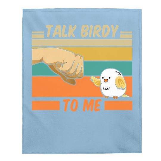 Talk Birdy To Me Vintage Baby Blanket