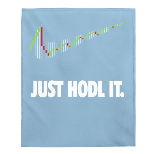 Just Hodl It Hold Bitcoin Ethereum Baby Blanket