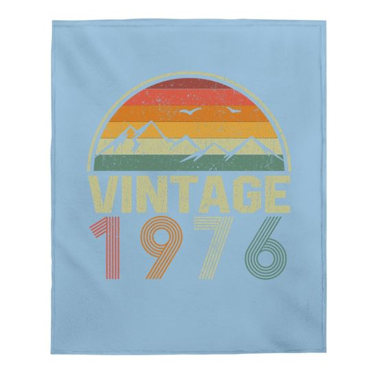 Classic 45th Birthday Gift Idea Vintage 1976 Baby Blanket
