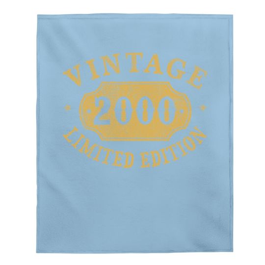 21st Birthday Anniversary Gift Limited 2000 Baby Blanket
