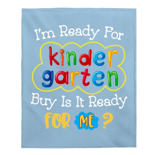 First Day Of Kindergarten Funny Back To School Baby Blanket