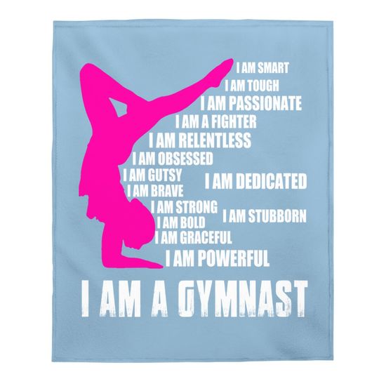 I Am A Gymnast Baby Blanket