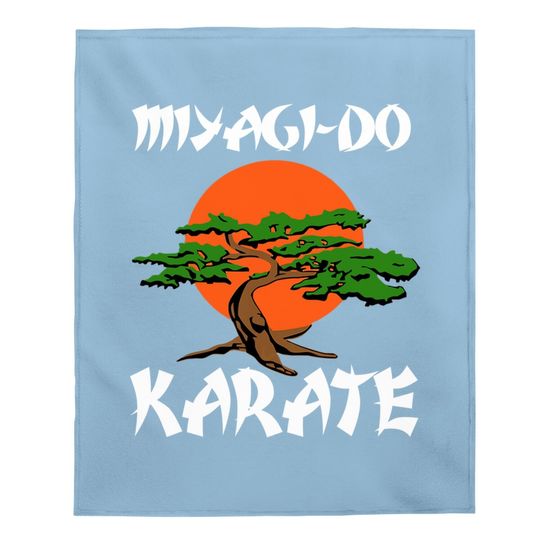 Vintage New Miyagi-do Karate Cool Bonsai Baby Blanket