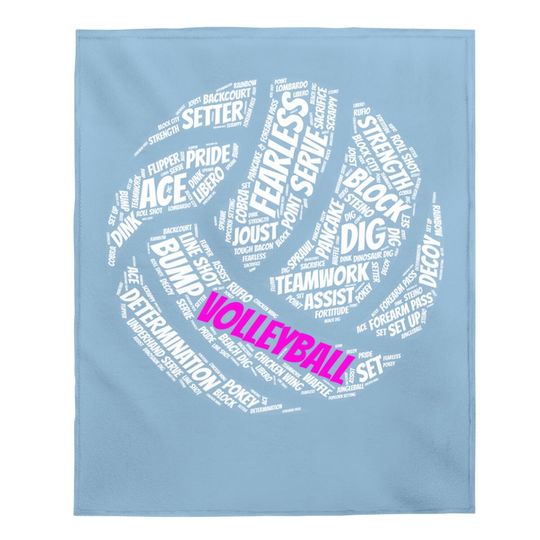 Volleyball Baby Blanket Sayings Baby Blanket