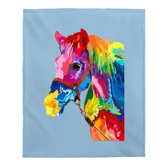 Horse Lover Gifts Equestrian Horseback Riding Baby Blanket
