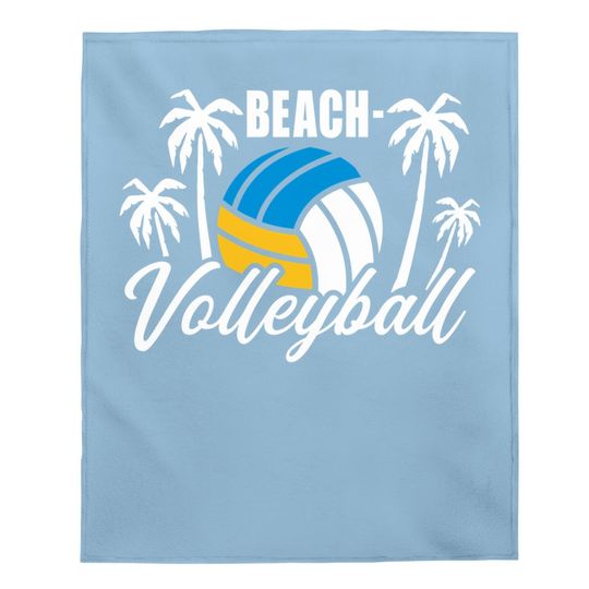 Beach Volleyball Baby Blanket