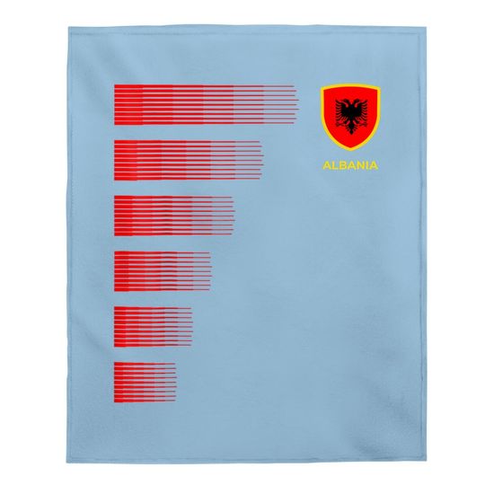 Albania Soccer Jersey Baby Blanket