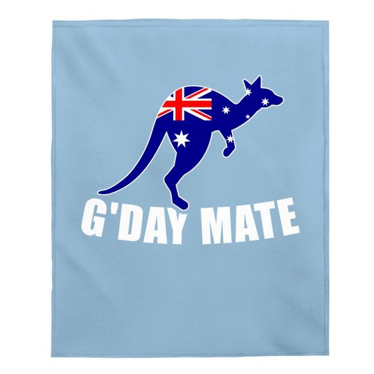 Australia Flag Kangaroo Baby Blanket